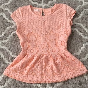 Lace Peplum top